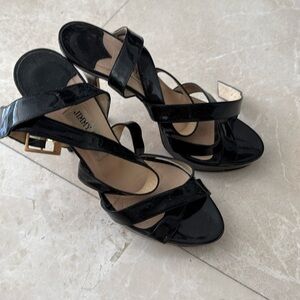 Jimmy Choo Patent Leather Platform Black